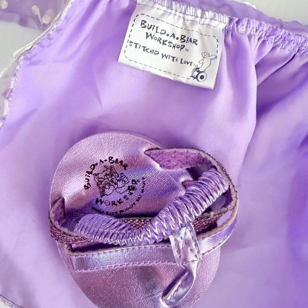 Build A Bear 2 Princess Fairy Dress Outfit Sets Crown Shoes Accessories BABW BAB